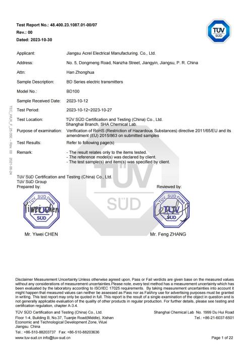 Electrical Transducer